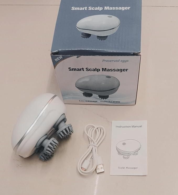 Anti Hair Loss Waterproof Smart Heads Massage Machine Hair Electric Vibrating Scalp Head Massager