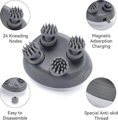 Anti Hair Loss Waterproof Smart Heads Massage Machine Hair Electric Vibrating Scalp Head Massager